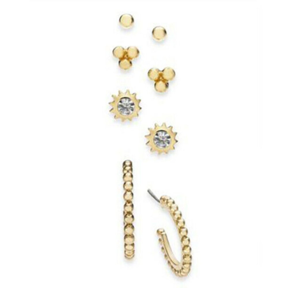 New Inc Gold-Tone 4-Pc. Set Stud Earrings $29.50 - Picture 1 of 4